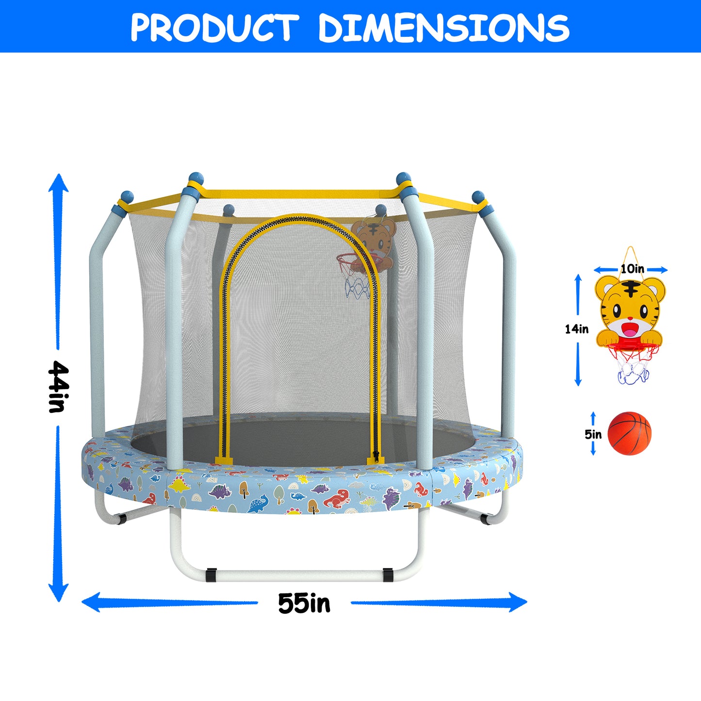 Bounce & Score Trampoline for Kids