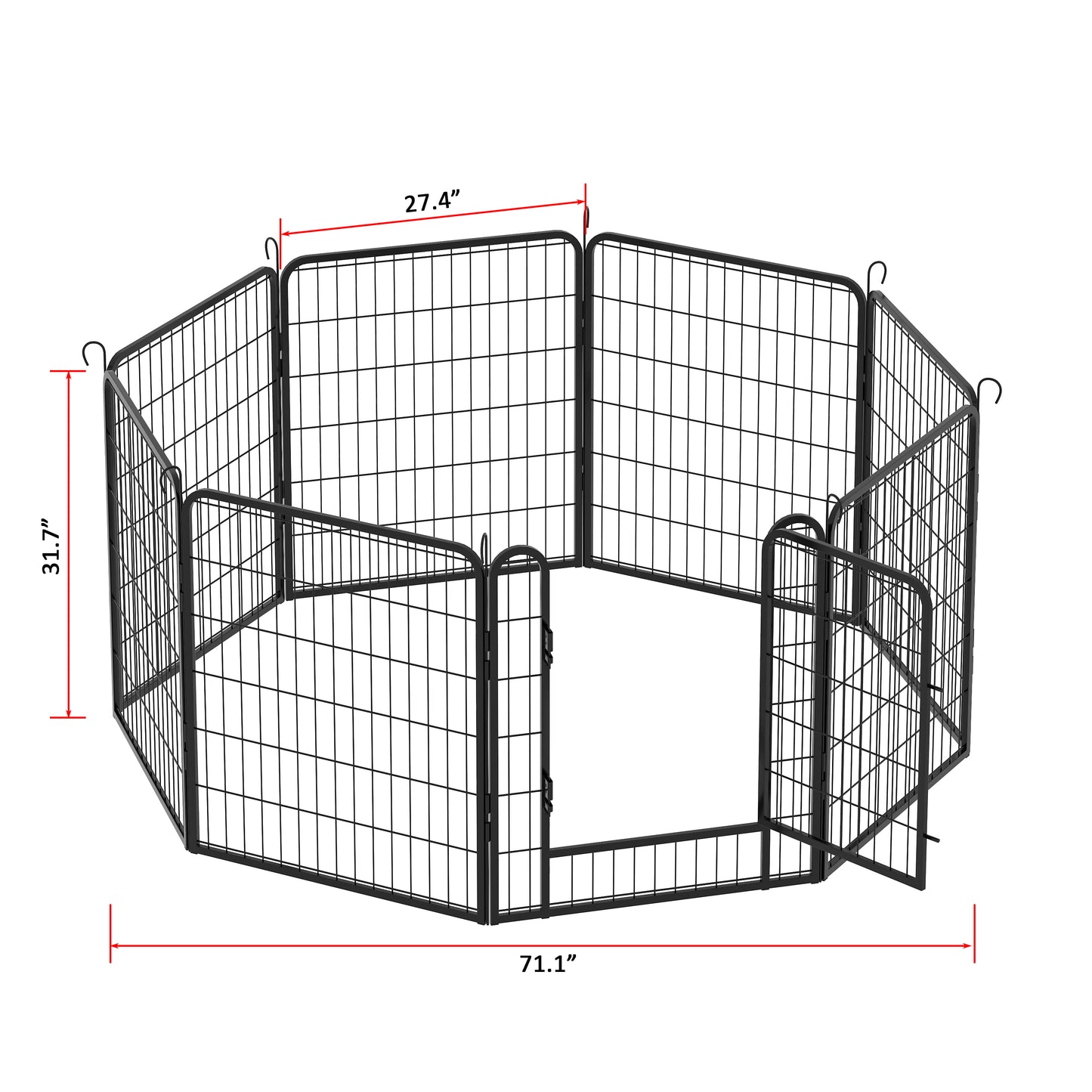 Ultimate Pet Playpen with Door - Sturdy Indoor/Outdoor Dog Fence