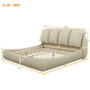 Cozy Velvet Queen Bed with Plush Headboard