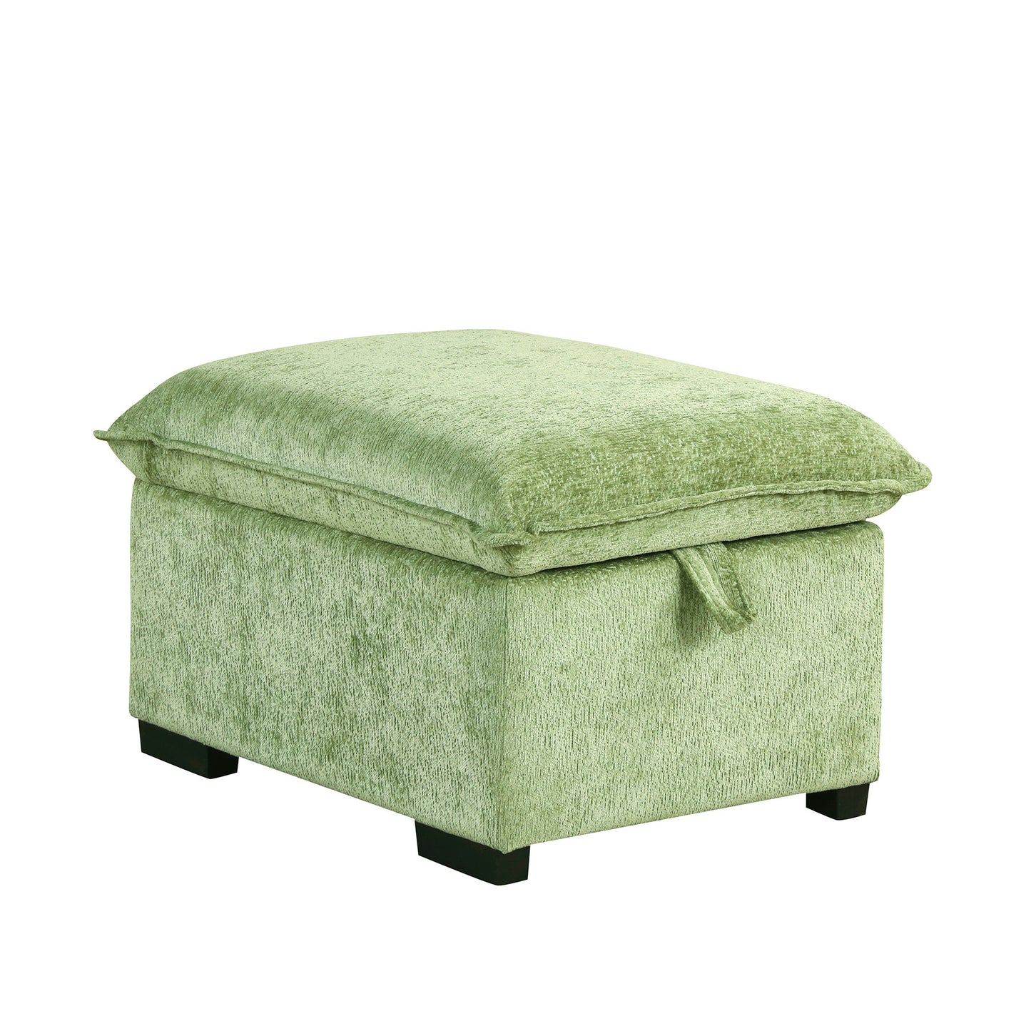 Cozy Green Convertible Sofa Bed with Storage & USB Charging