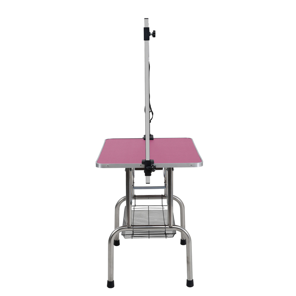 Pawfect Pink Folding Grooming Table for Pets