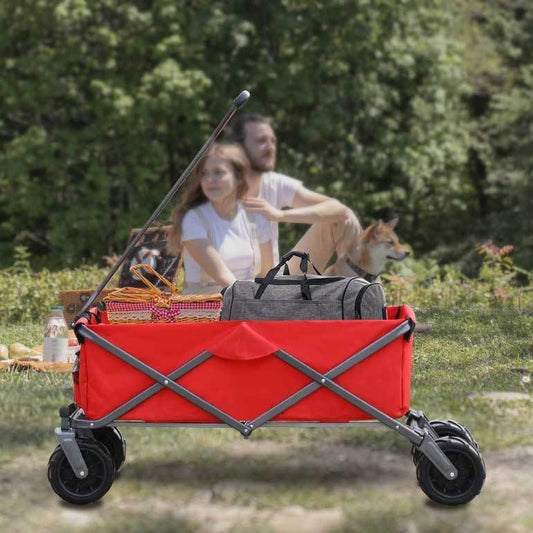 Colorful Foldable Garden Trolley & Picnic Wagon