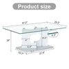 Chic Glass-Top Coffee Table