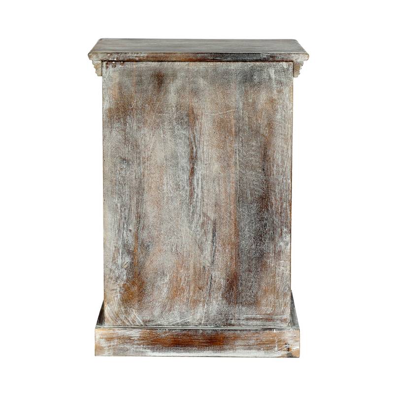 Chic Wooden Nightstand with Storage