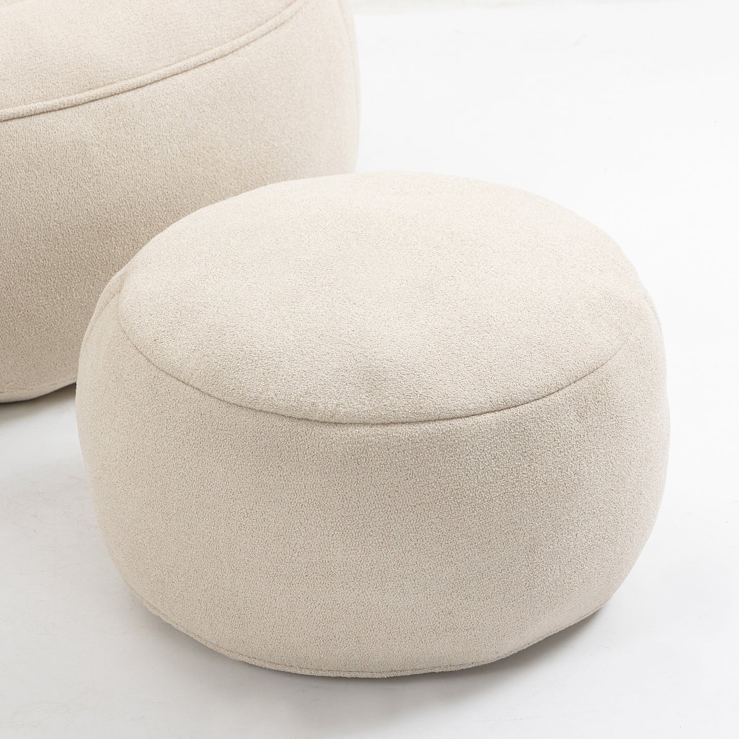 Cozy Foam Bean Bag Sofa with Footrest