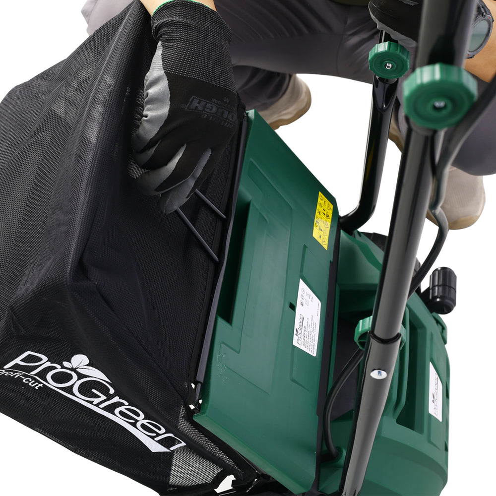 Revive Your Lawn: Electric Dethatcher & Scarifier with Large Collection Bag