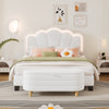 Chic Flower Bed & Ottoman Set with LED Glow