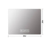 Glow & Go Bathroom Mirror: Dual LED Light, Anti-Fog Magic, Dimmable Delight!