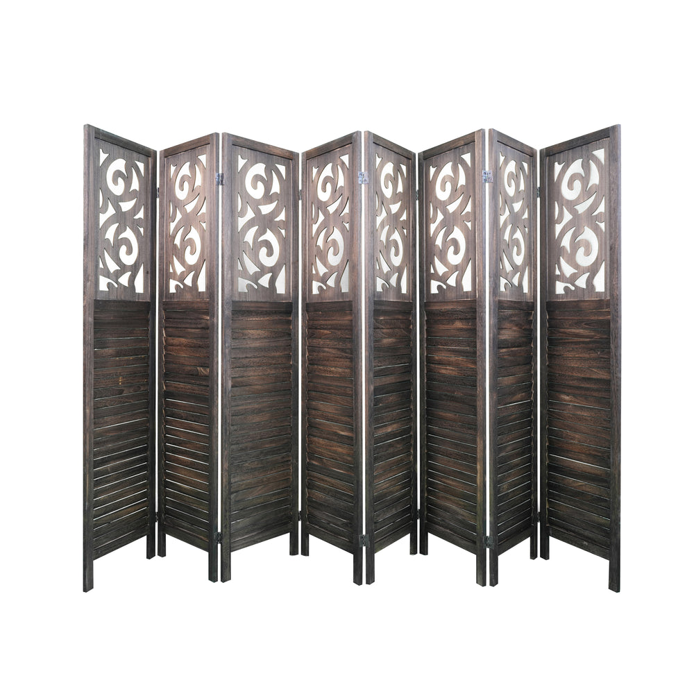 Rustic Wood Folding Room Divider