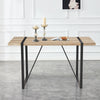 Rustic Industrial Wood Dining Table for Cozy Gatherings