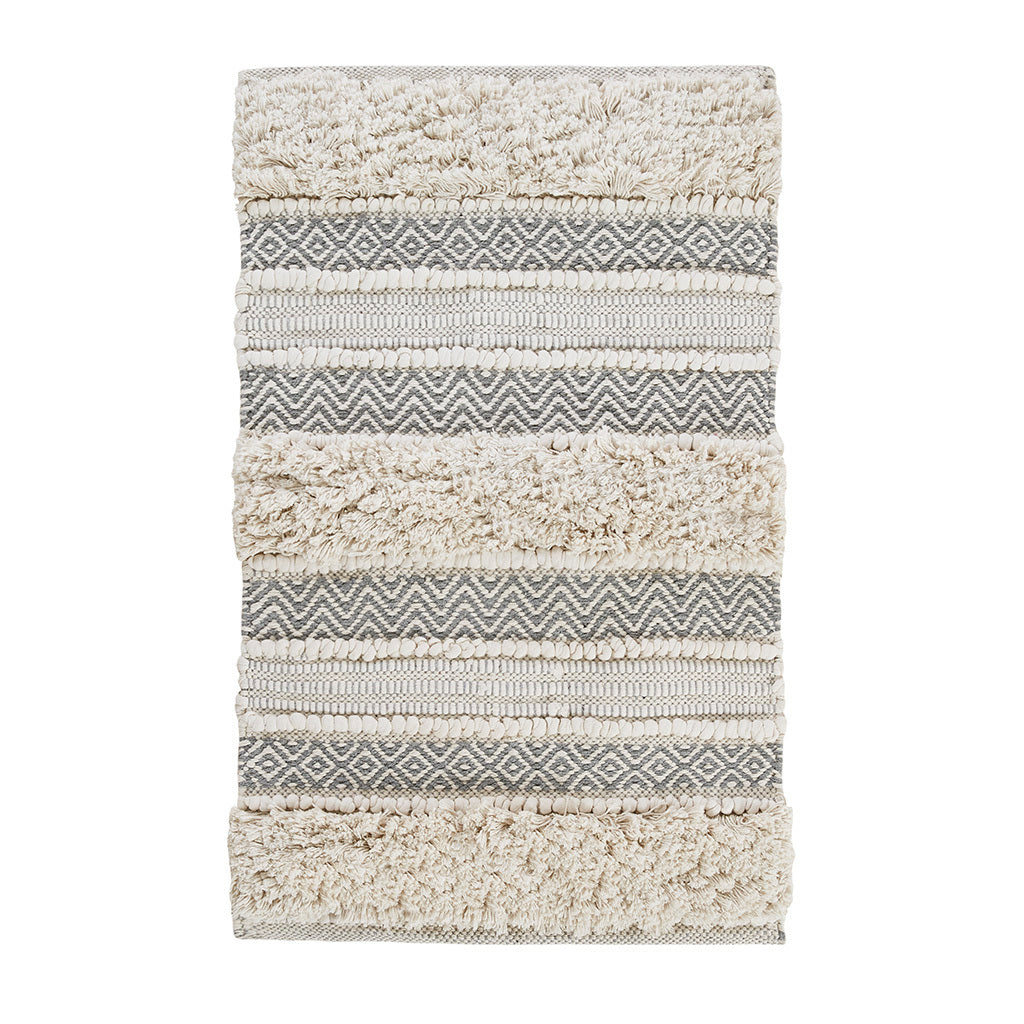 Striped Cozy Bath Rug