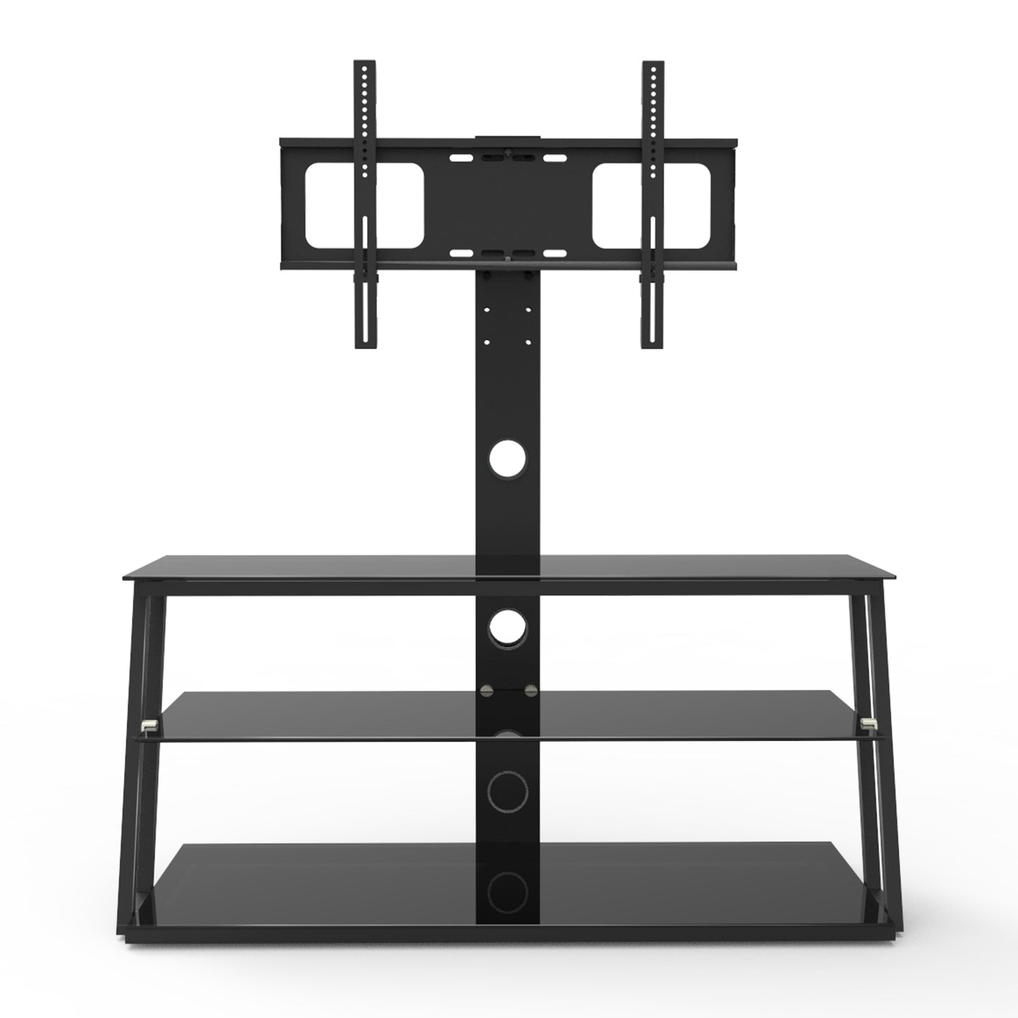 Sleek Adjustable Glass TV Stand