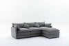 Chic Modular L-Shaped Sofa with Ottoman