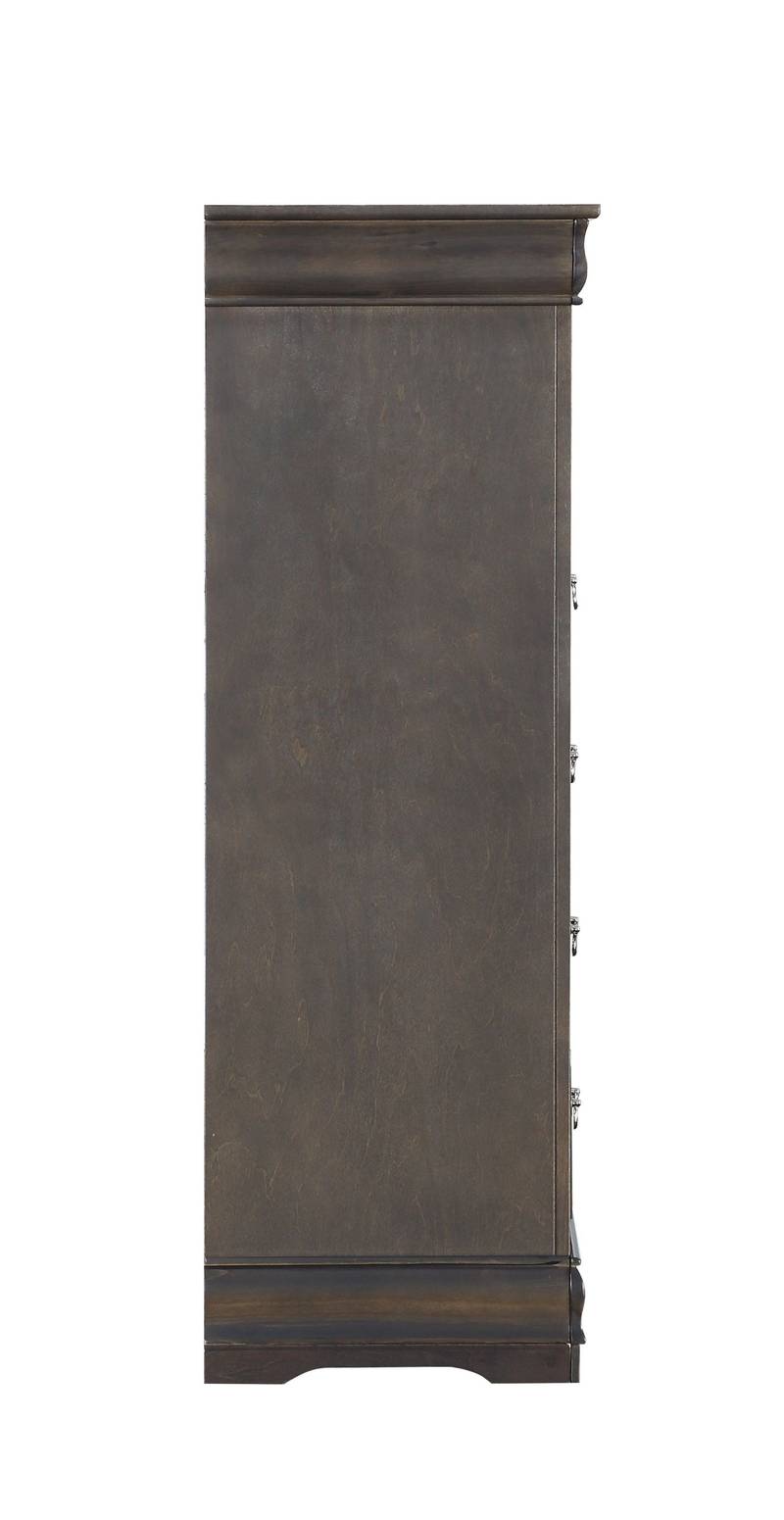 Elegant Dark Gray Louis Philippe Chest