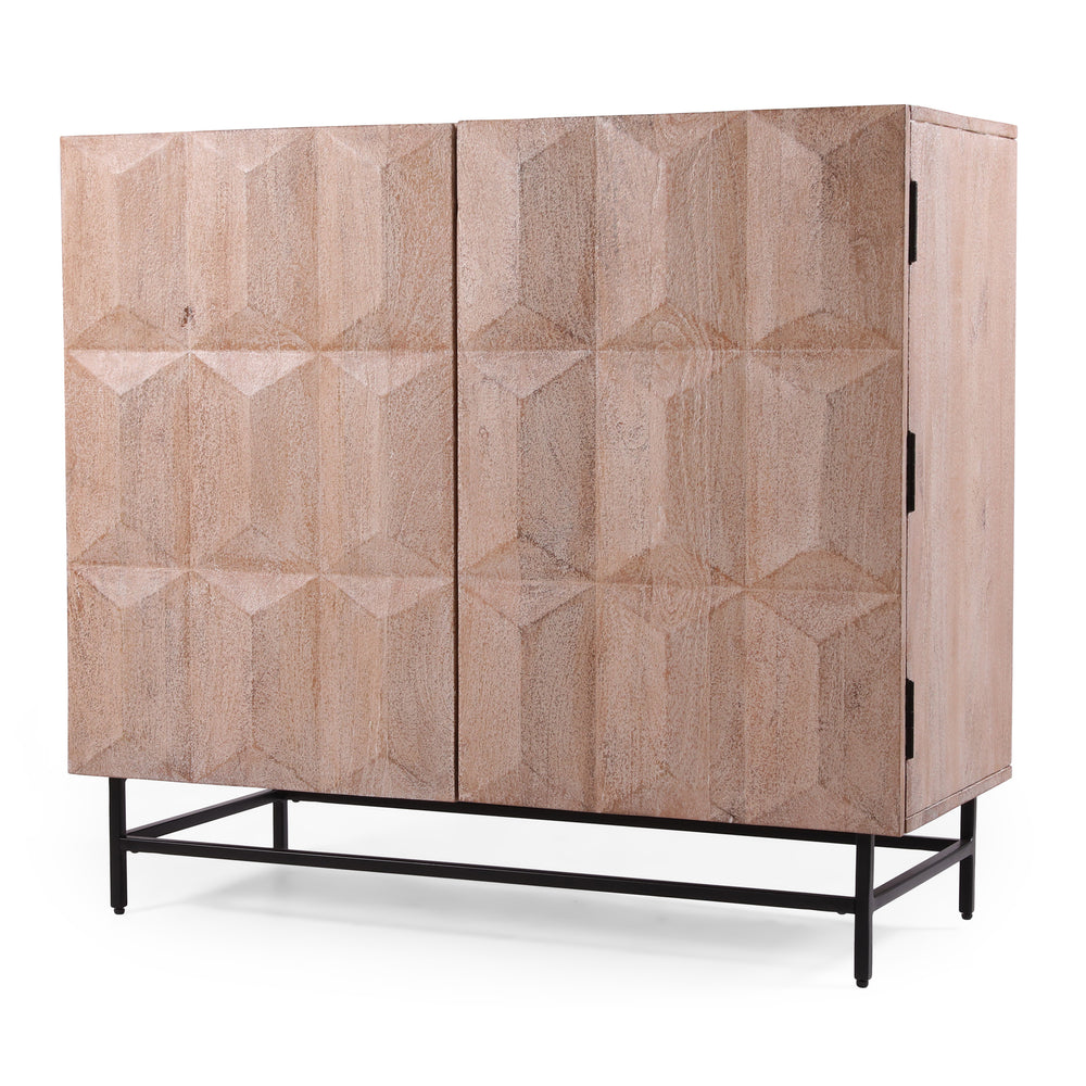 Geometric Elegance Cabinet