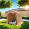 Portable Outdoor Garage Canopy with Roll-Up Doors