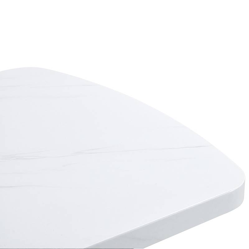 Chic Marble Dining Set for Six