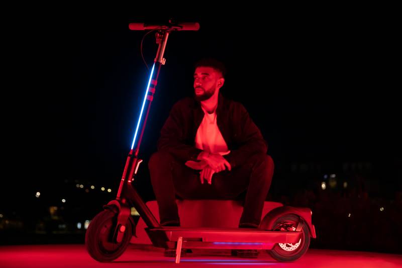 Black Foldable Electric Scooter - Ride Fast, Go Far!