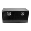 Sturdy Black Aluminum Underbody Tool Box with Locks and T-Handle