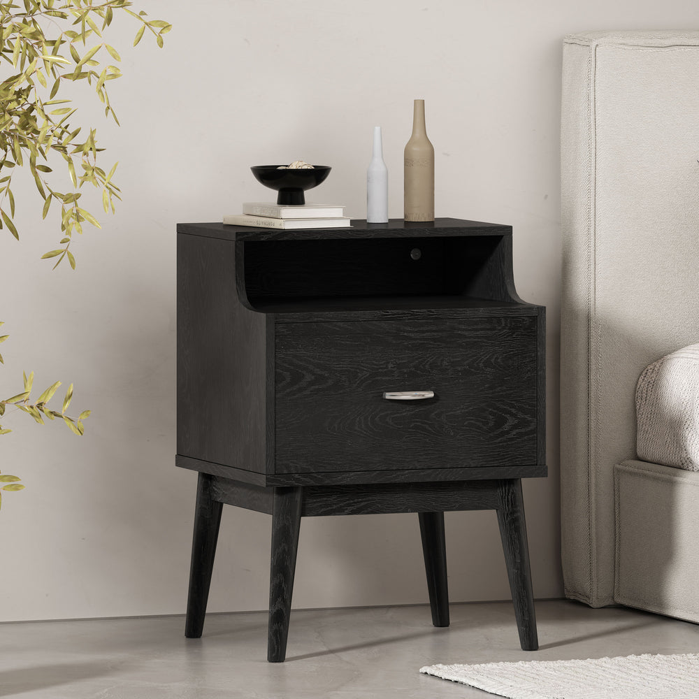 Chic One-Drawer Nightstand