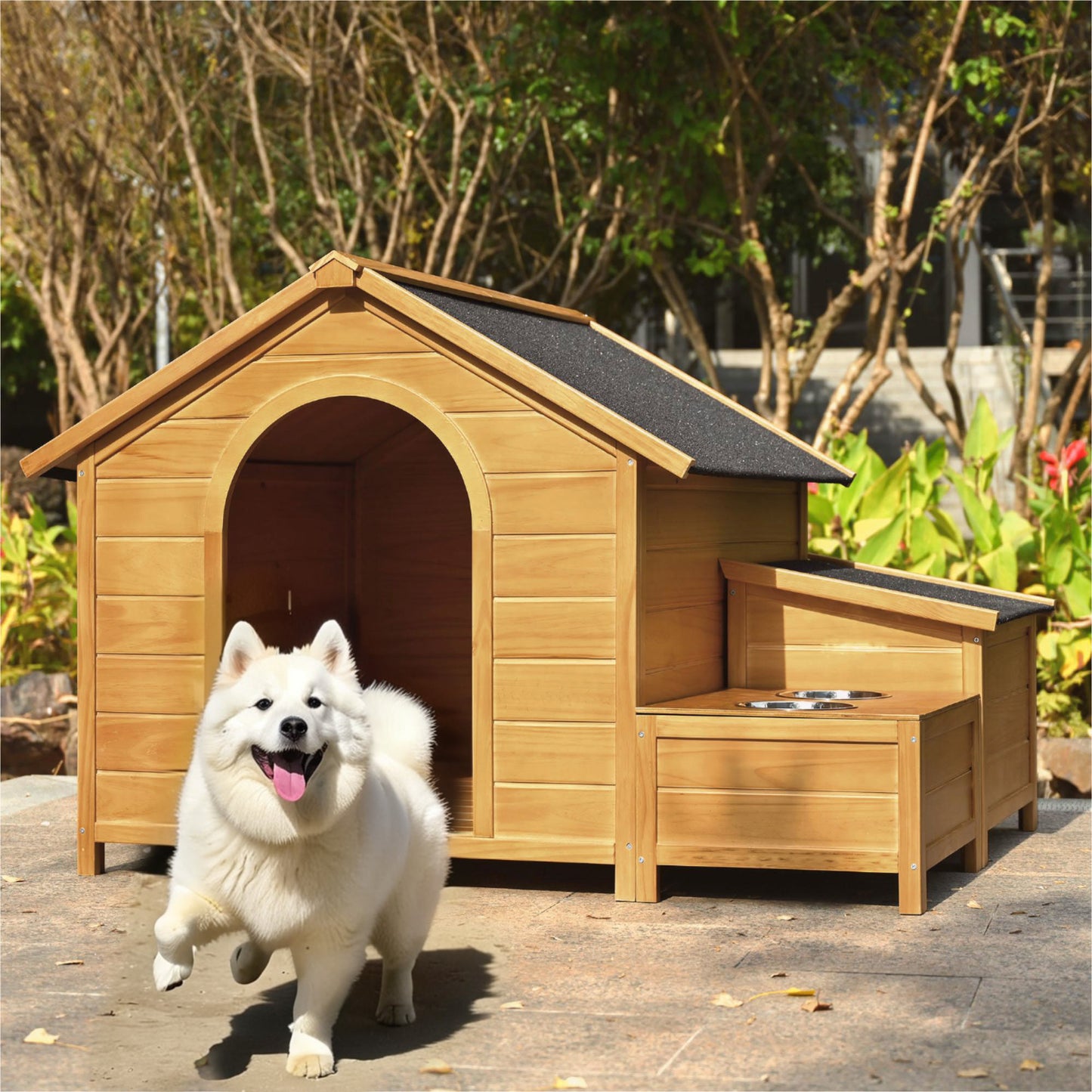 Cozy Cabin Dog House for Large Breeds