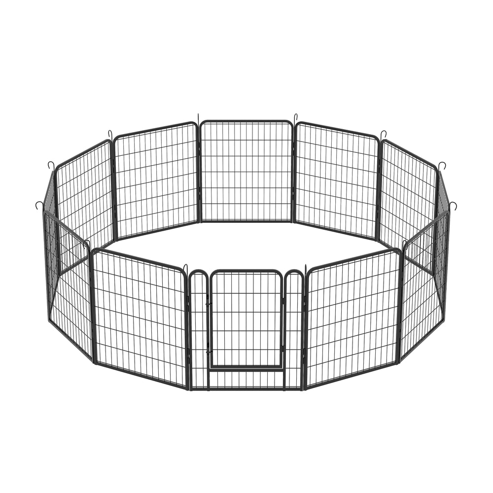 Heavy-Duty Metal Dog Playpen with Door