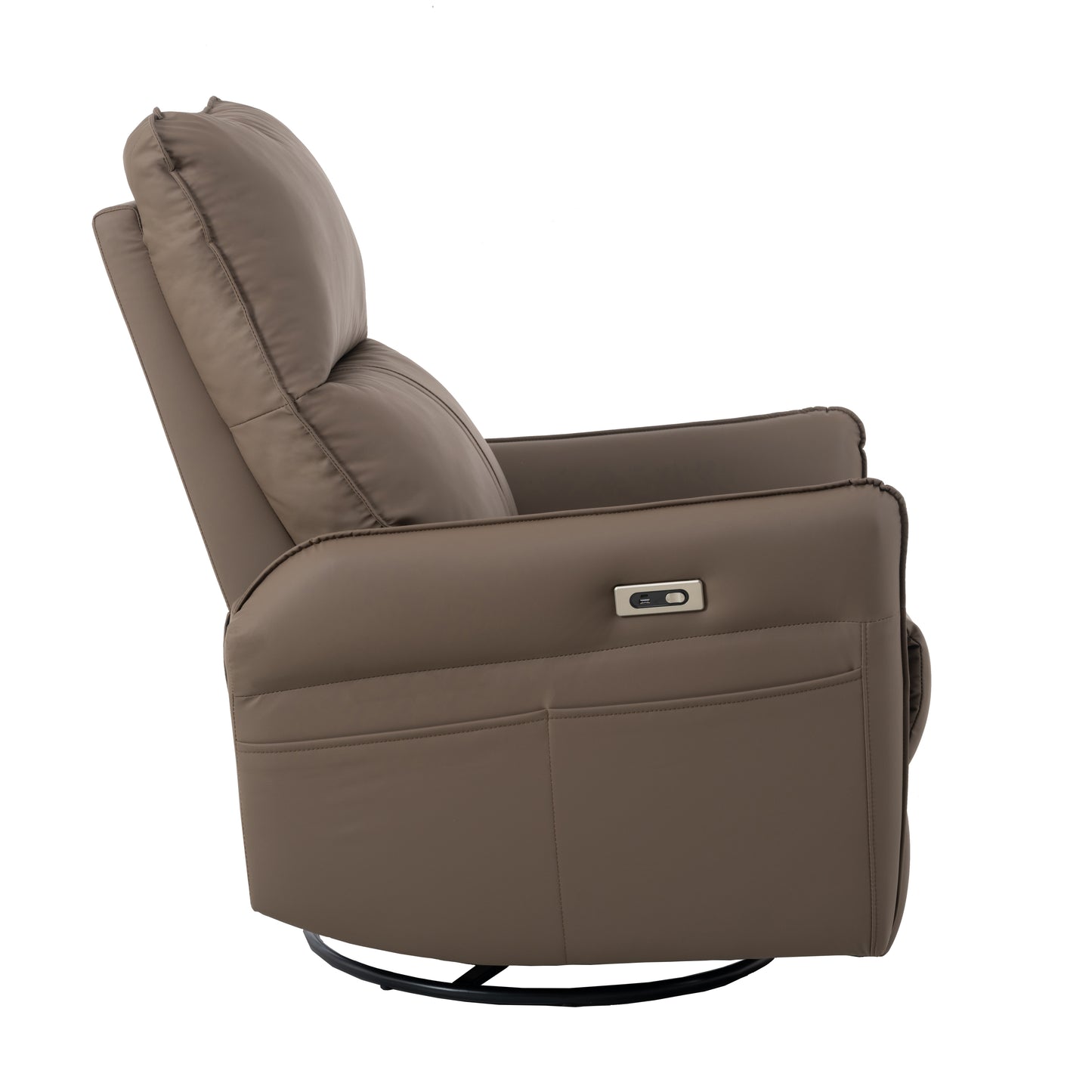 Cozy Power Swivel Recliner with USB Ports