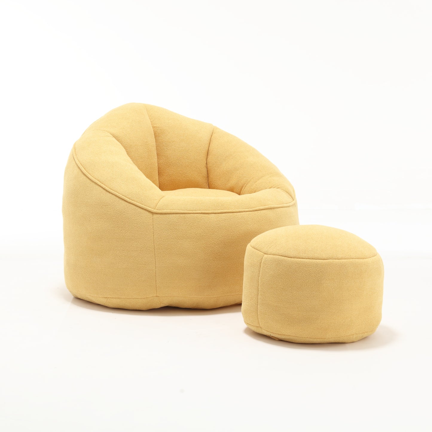 Cozy Foam Bean Bag Chair with Footrest