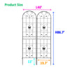 Garden Climbing Trellis Duo - Rustproof Support for Flowers and Vines