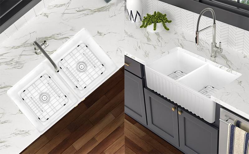 Charming White Farmhouse Sink
