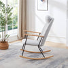 Cozy Rocking Chair with Adjustable Headrest