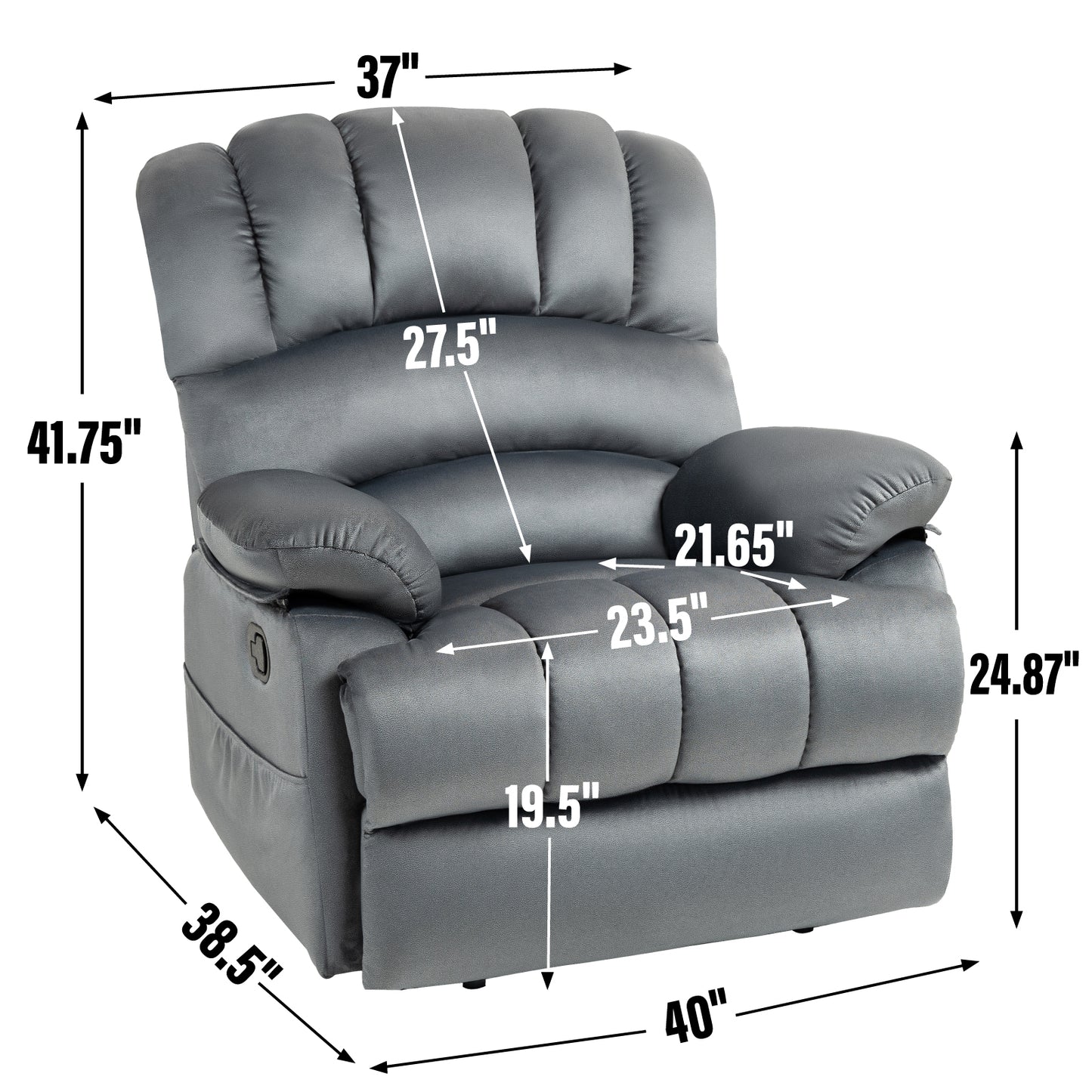 Cozy Grey Recliner Chair for Ultimate Relaxation