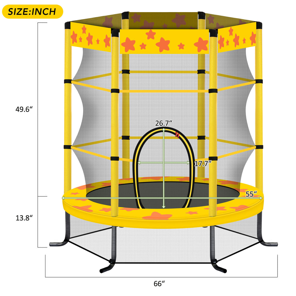 Bright Bounce Trampoline for Kids