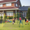 Backyard Metal Swing Set with Safety Belt