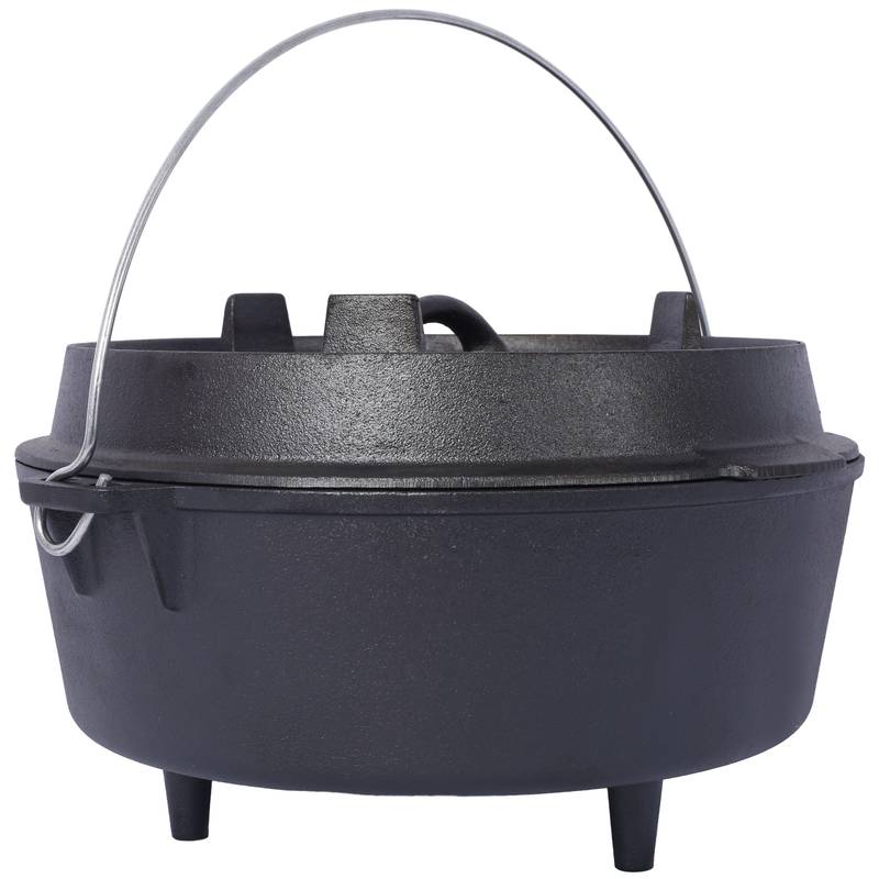 Campfire Cast Iron Dutch Oven with Skillet Lid
