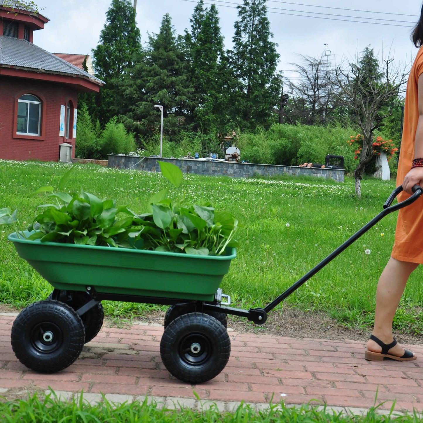 Green Glide Garden Dump Truck