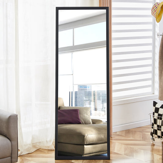 Stylish Black Full-Body Mirror