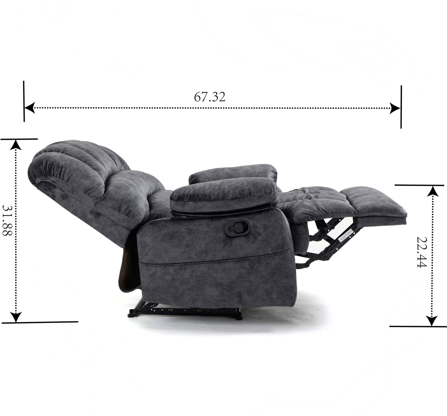 Cozy Gray Recliner Chair for Any Living Room