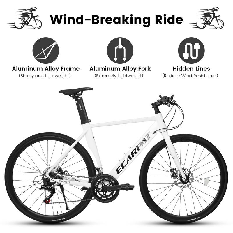 SwiftRide Aluminum Road Bike - Lightweight & Versatile for All Cyclists!