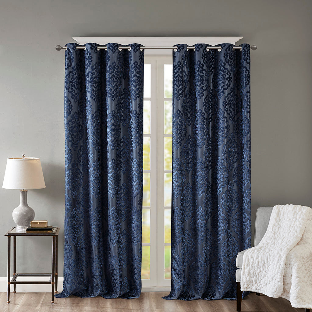 Cozy Blackout Jacquard Curtain Panel