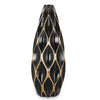 Chic Black & Gold Ceramic Vase