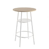 Chic Bar Set with Stylish Stools and Backrest
