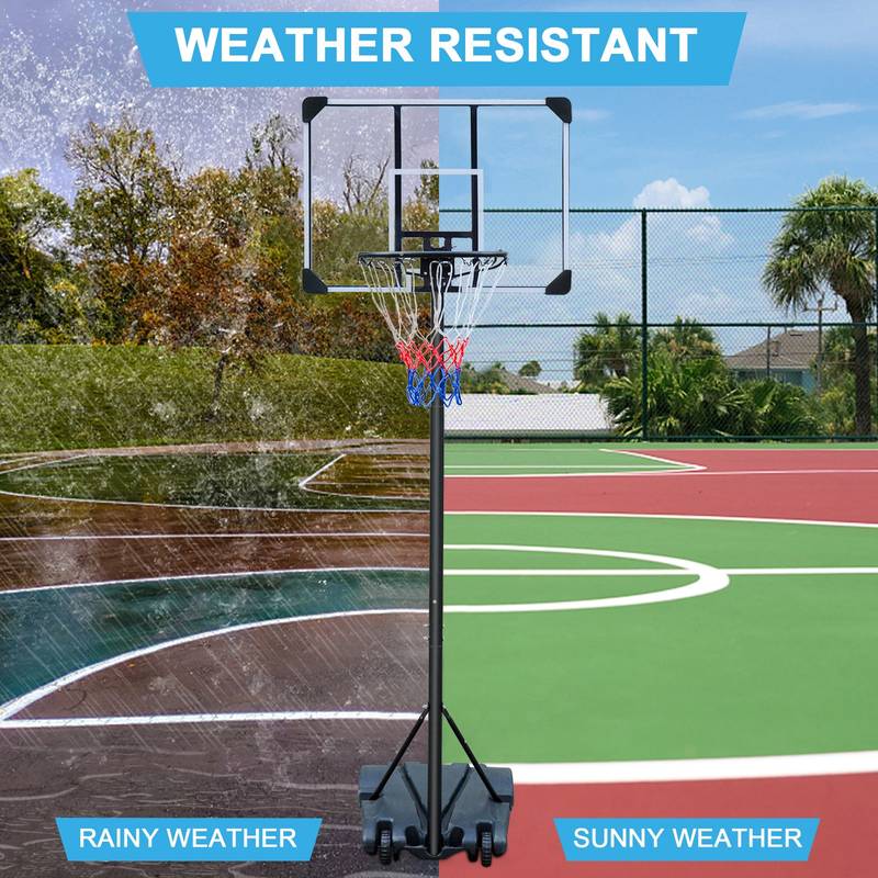 Easy-Glide Adjustable Basketball Hoop for Kids