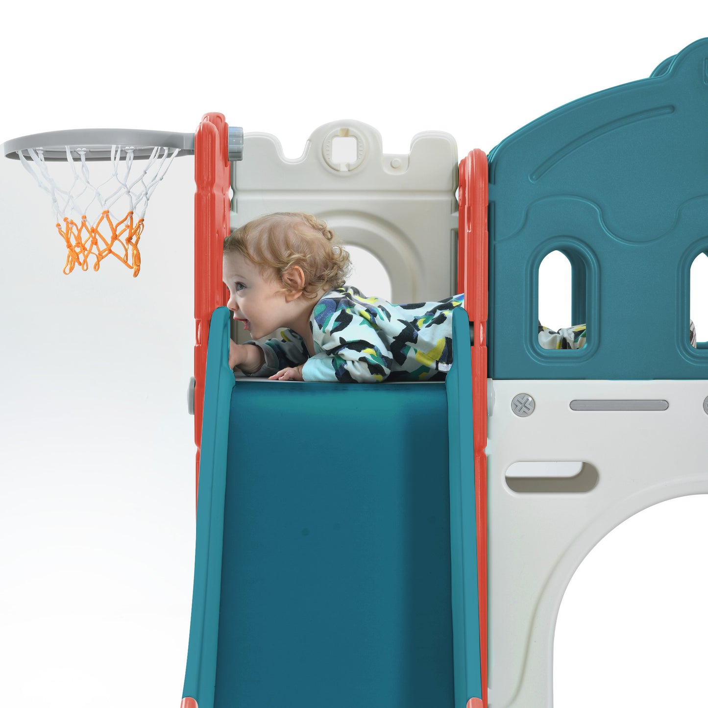 Adventure Castle Playset with Slide & Hoop