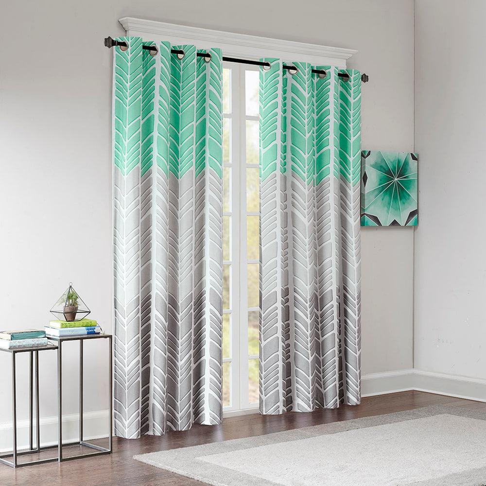 Total Blackout Printed Curtain Panel