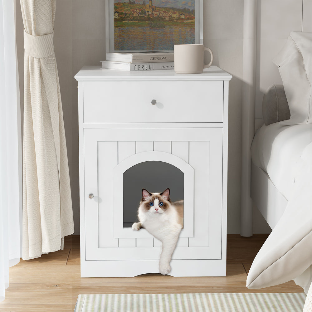 Cozy Cat Hideaway Nightstand