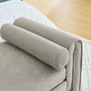 Cozy Gray Linen Bench