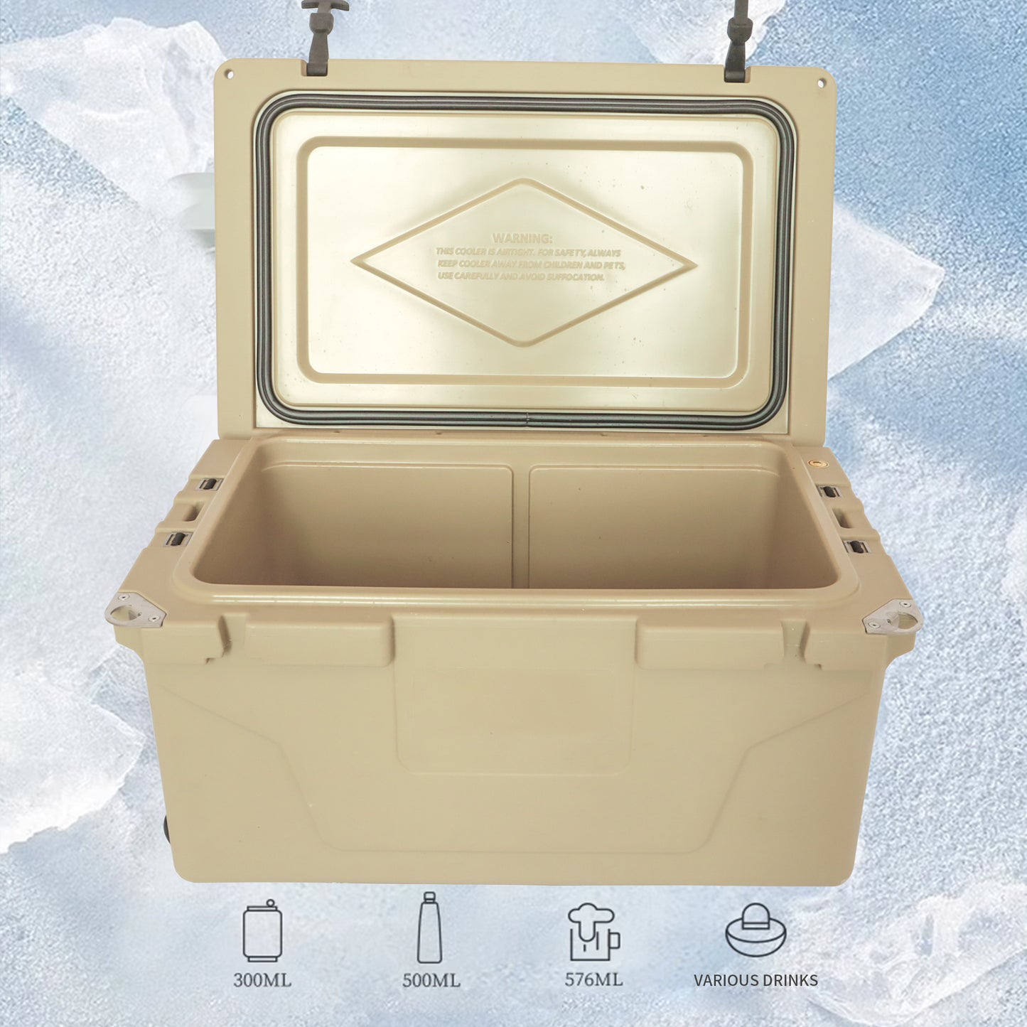 Chill Buddy: Khaki Camping Cooler