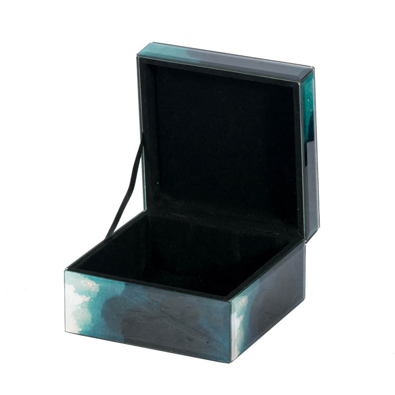 Charming Aqua Stackable Jewelry Box