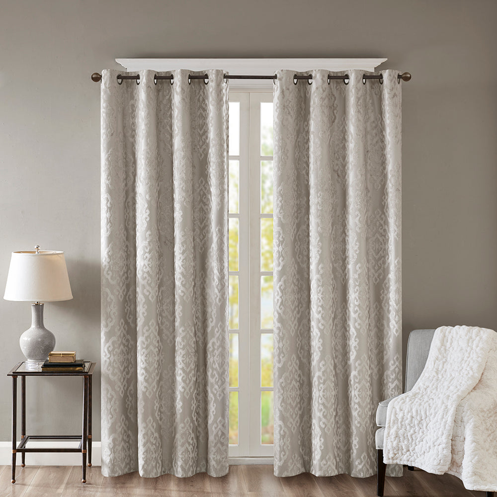 Cozy Blackout Jacquard Curtain Panel